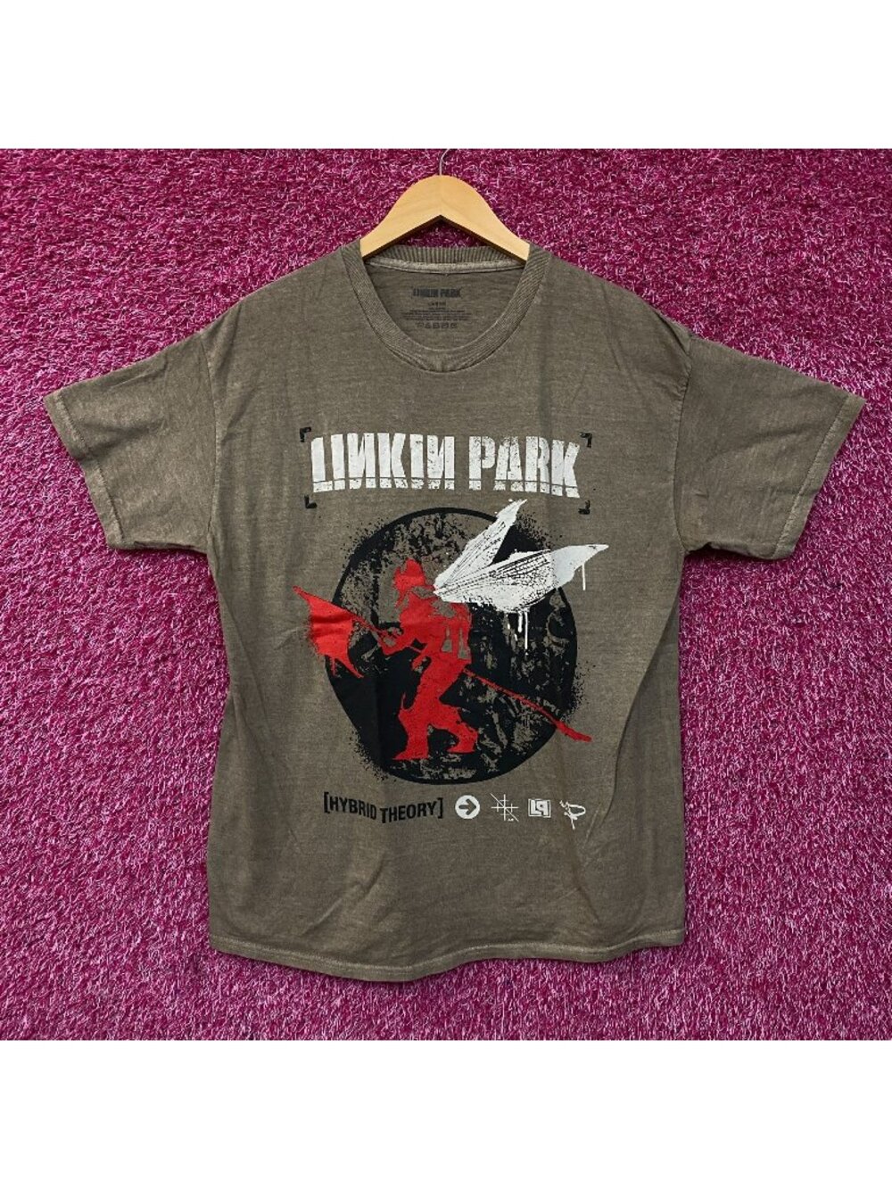 Linkin Park Hybrid Theory Album Cover Nu Metal Rock T-shirt Large